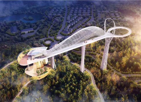 钢结构-清远市黄腾峡生态旅游区景观廊桥工程